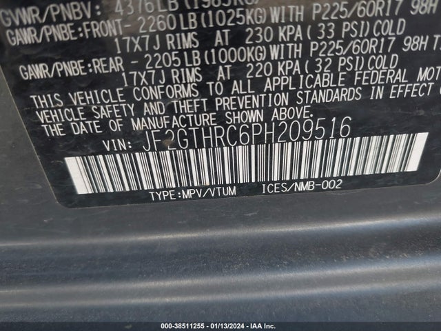 Subaru Crosstrek Sport 2023 JF2GTHRC6PH209516 Image 9