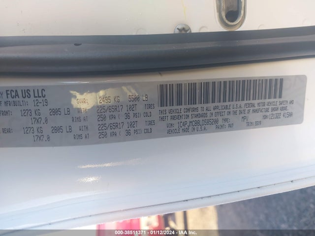 1C4PJMCB8LD585200 Jeep Cherokee Latitude 4x4