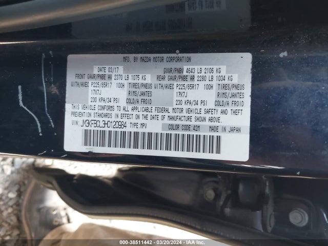 Mazda Cx-5 Touring 2017 JM3KFBCL3H0120984 Image 8