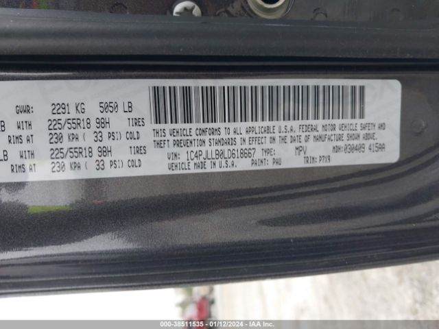 2020 JEEP CHEROKEE 1C4PJLLB0LD618667 Photo 8