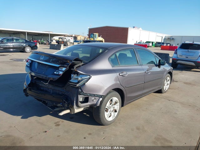 Honda Civic Lx 2014 19XFB2F57EE070418 Image 4
