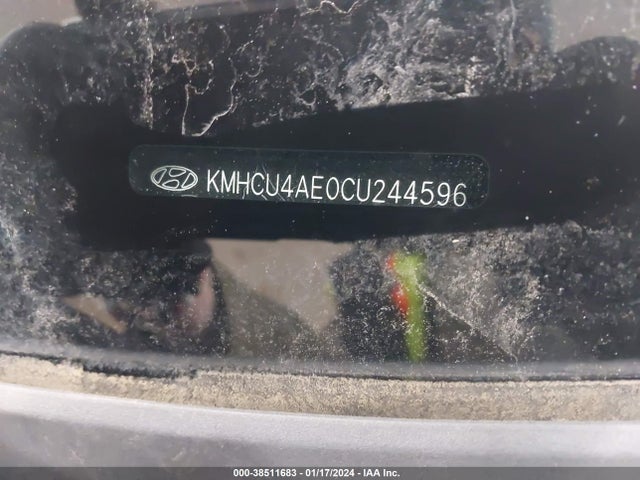 2012 HYUNDAI ACCENT GLS VIN: KMHCU4AE0CU244596