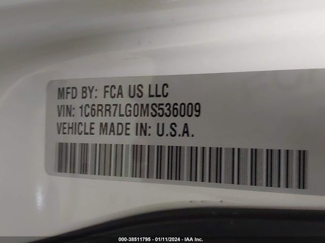 RAM 1500 Classic Slt  4x4 5'7 Box 2021 1C6RR7LG0MS536009 Image 9