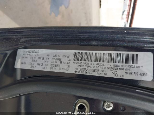 1C6RR7WM3GS298730 RAM 1500 Longhorn Limited