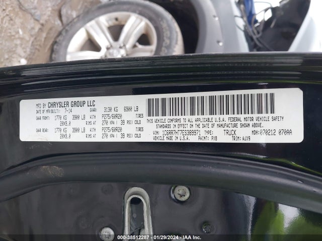 RAM 1500 Sport 2014 1C6RR7HT7ES389971 Image 9