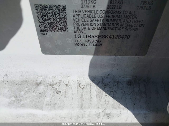 Chevrolet Sonic Ls Auto 2019 1G1JB5SB8K4128470 Image 9