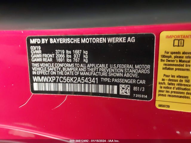 2019 MINI HARDTOP WMWXP7C56K2A54341 Photo 8