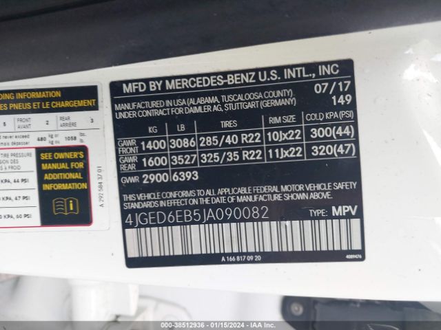 4JGED6EB5JA090082 Mercedes-Benz Amg Gle 43 Coupe 4matic