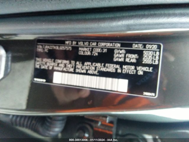 7JRA22TK9LG057575 Volvo S60 T6 Momentum