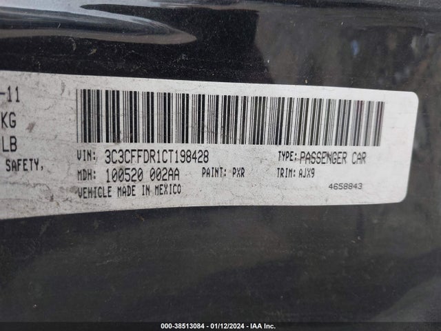 2012 FIAT 500C 3C3CFFDR1CT198428 Photo 8