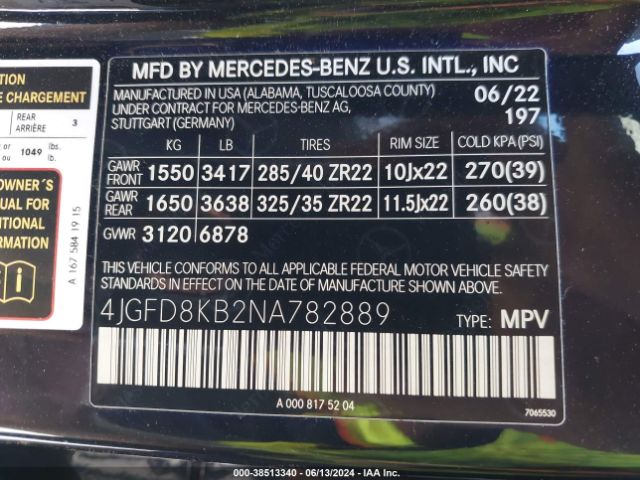 2022 MERCEDES-BENZ AMG GLE 63 COUPE 4JGFD8KB2NA782889 Photo 8