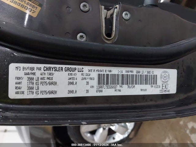 RAM 1500 Slt 2014 1C6RR7LT5ES260327 Image 9