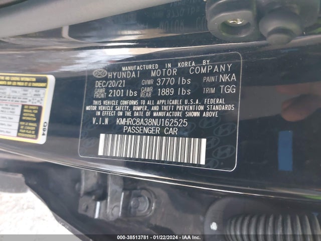 Hyundai Venue Sel 2022 KMHRC8A38NU162525 Image 9