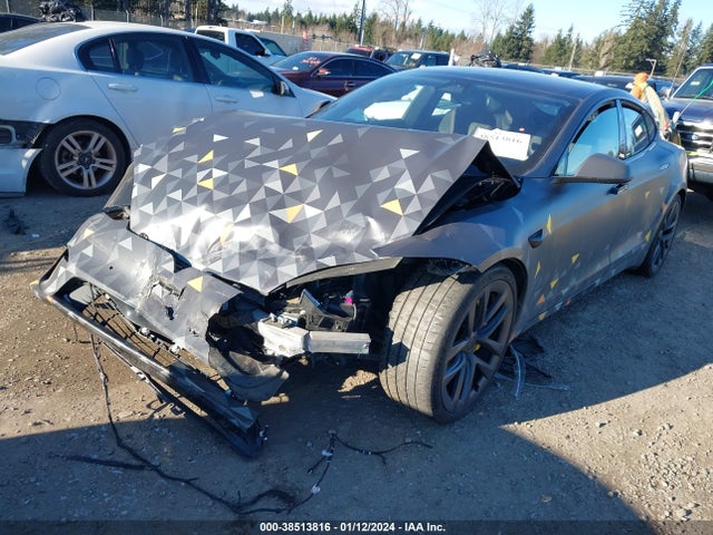 Tesla Model S Plaid Tri Motor All-wheel Drive 2021 5YJSA1E69MF439486 Image 2
