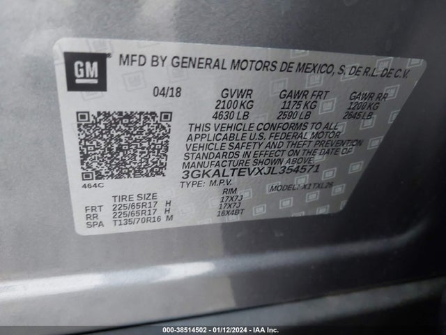 GMC Terrain Sle 2018 3GKALTEVXJL354571 Image 9
