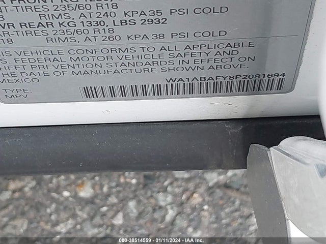 WA1ABAFY8P2081694 Audi Q5 Premium 40 Tfsi Quattro S Tronic