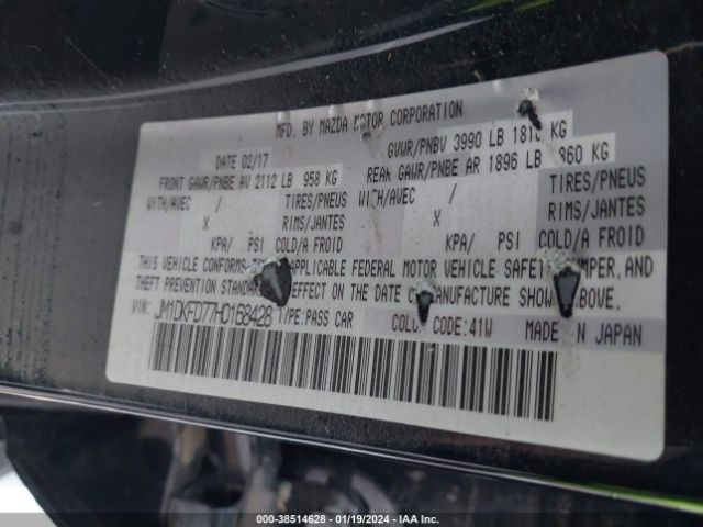 JM1DKFD77H0168428 Mazda Cx-3 Grand Touring