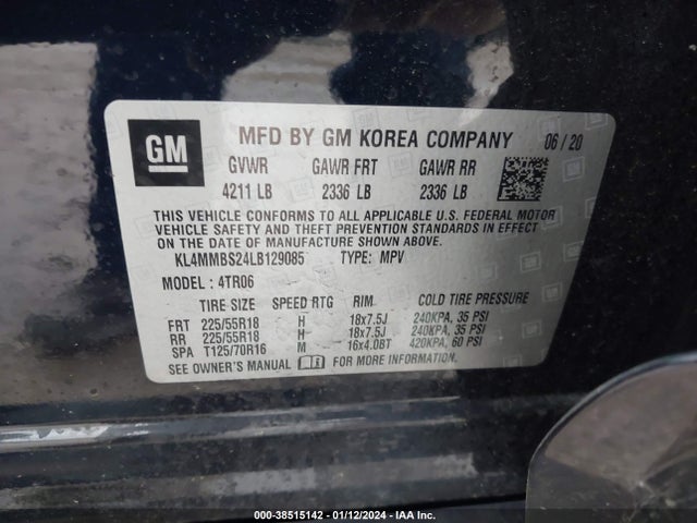 Buick Encore Gx Fwd Preferred 2020 KL4MMBS24LB129085 Image 9
