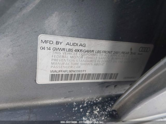 WAUFFAFL9EN039371 Audi A4 2.0t Premium