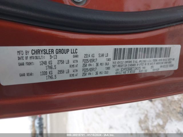 3C4PDCBG8ET134375 Dodge Journey Sxt