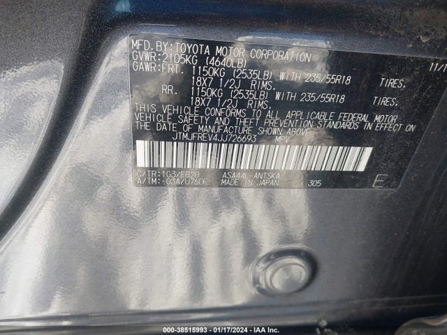 Toyota RAV4 SE 2018 JTMJFREV4JJ726693 Image 9