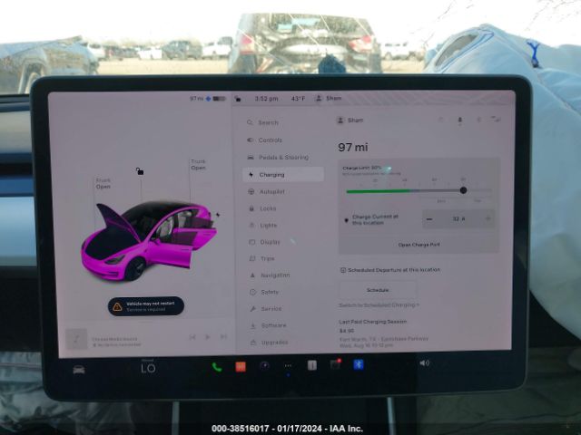 5YJ3E1EA9LF797845 Tesla MODEL 3