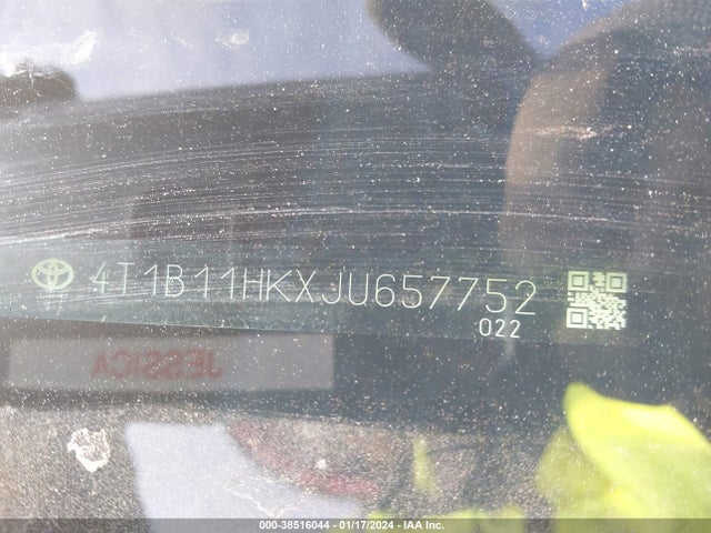 Toyota CAMRY 2018 4T1B118KXJU657752 Image 9