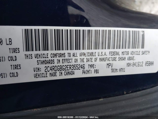 Dodge Grand Caravan Avp/se 2014 2C4RDGBG2ER355246 Image 9