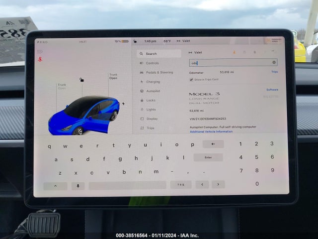 Tesla Model 3 Long Range Dual Motor All-wheel Drive 2021 5YJ3E1EB4MF924253 Image 15