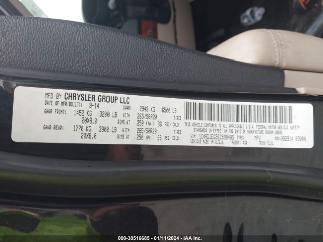 1C4RDJEG5EC598485 Dodge Durango Citadel