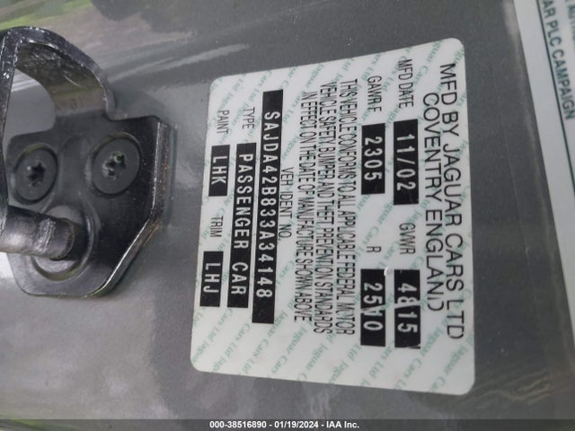 2003 JAGUAR XK8 SAJDA42B833A34148 Photo 8