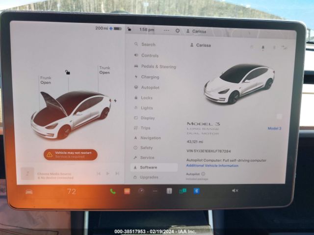 2020 TESLA MODEL 3 5YJ3E1EBXLF787284 Photo 6
