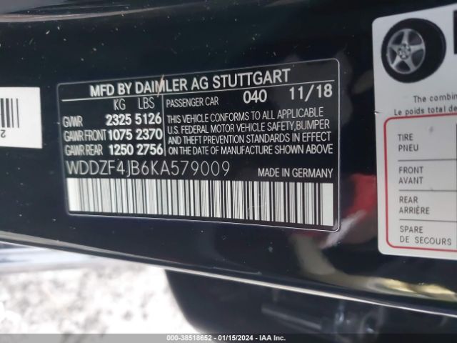 2019 MERCEDES-BENZ E 300 WDDZF4JB6KA579009 Photo 8