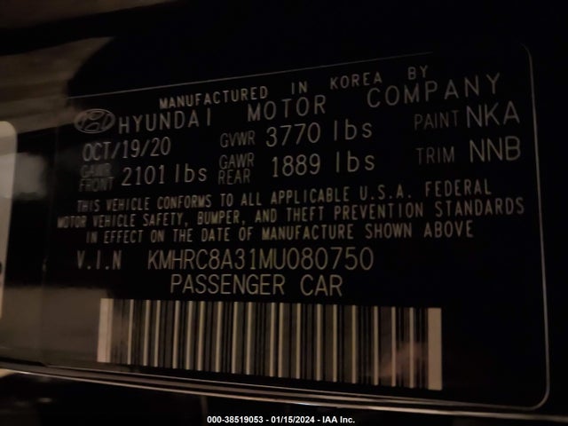 Hyundai Venue Sel 2021 KMHRC8A31MU080750 Image 9