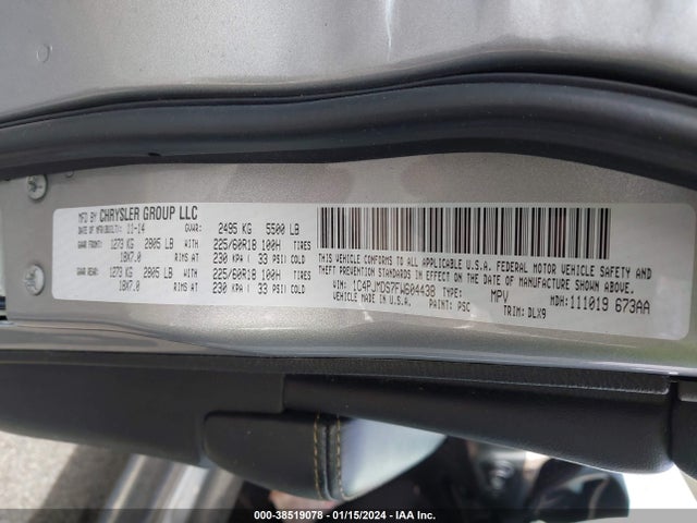 Jeep Cherokee Limited 2015 1C4PJMDS7FW604438 Image 9