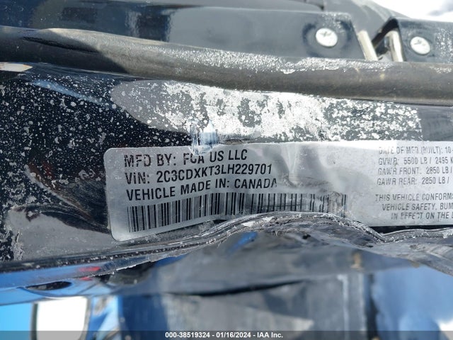 Dodge Charger Police Awd 2020 2C3CDXKT3LH229701 Image 9