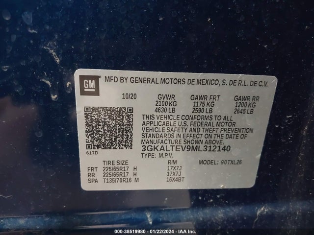 GMC Terrain Awd Sle 2021 3GKALTEV9ML312140 Image 9