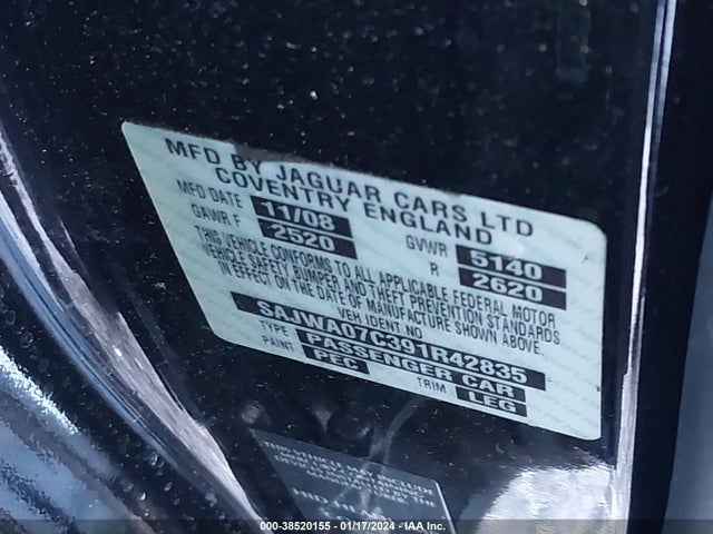 2009 JAGUAR XF SAJWA07C391R42835 Photo 8