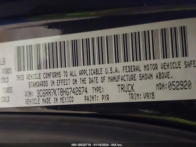 RAM 1500 Express  4x4 5'7 Box 2017 3C6RR7KT8HG742674 Image 9