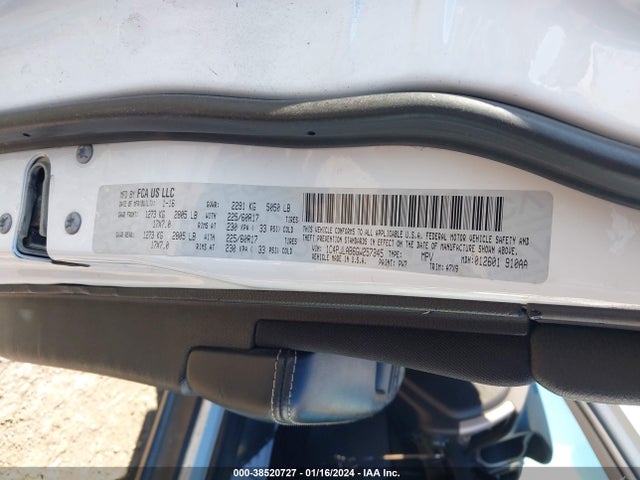 1C4PJLAB6GW257345 Jeep Cherokee Sport