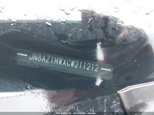 Aukcja sprzedaży 2012 Nissan Murano Sl, vin: JN8AZ1MWXCW211212, numer aukcji: 38520741