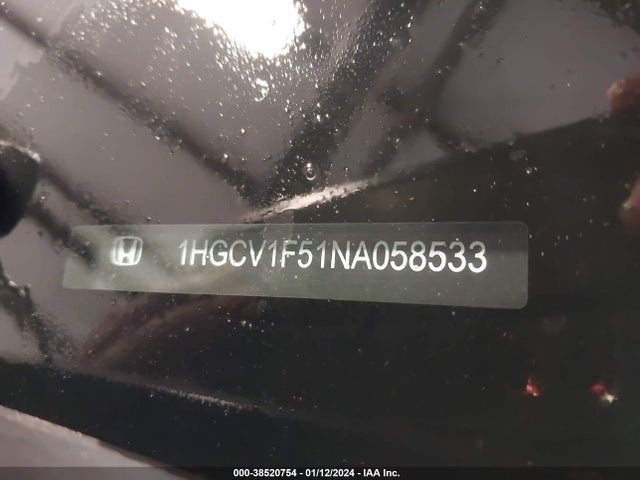 Honda Accord Ex-l 2022 1HGCV1F51NA058533 Image 9