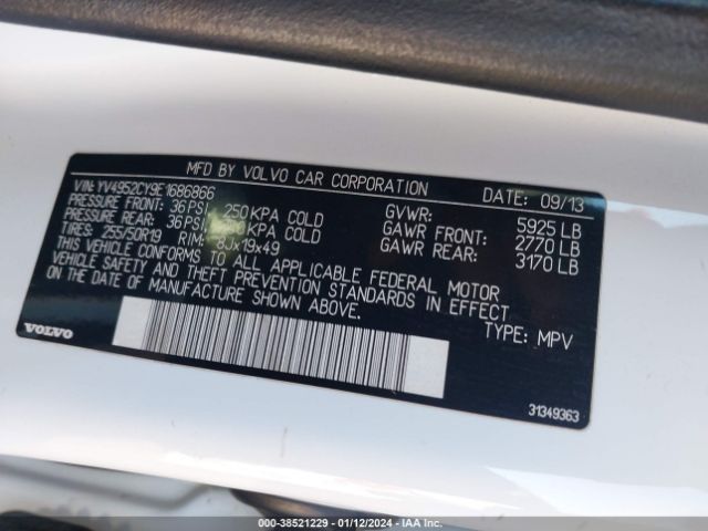 YV4952CY9E1686866 Volvo Xc90 3.2/3.2 Platinum/3.2 Premier Plus