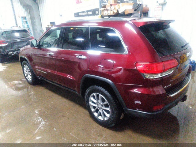 2016 JEEP GRAND CHEROKEE LIMITED VIN: 1C4RJFBG1GC381089