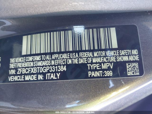 ZFBCFXBT0GP331384 Fiat 500x Easy
