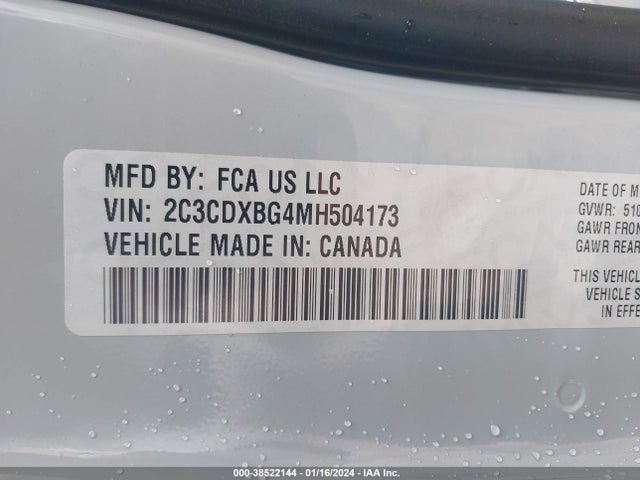 Dodge Charger Sxt Rwd 2021 2C3CDXBG4MH504173 Image 9