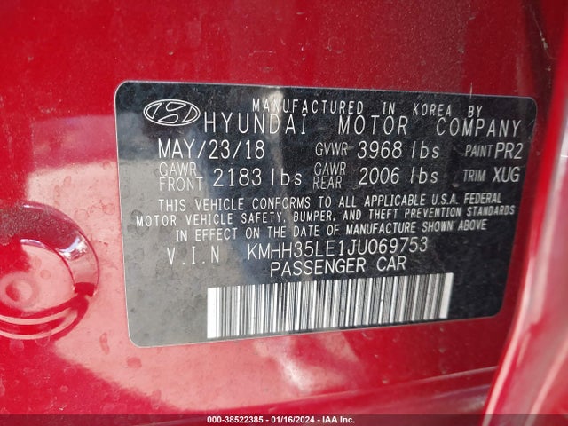 Hyundai ELANTRA GT 2018 KMHH35LE1JU069753 Image 9