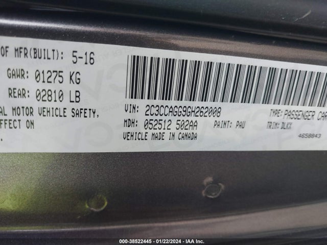 2C3CCAGG9GH262008 Chrysler 300 300s Alloy Edition