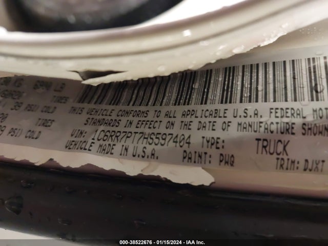 RAM 1500 Longhorn  4x4 5'7 Box 2017 1C6RR7PT7HS597404 Image 9
