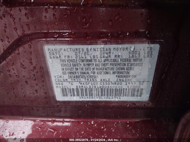 Nissan Sentra Sv Xtronic Cvt 2020 3N1AB8CV0LY265941 Image 9